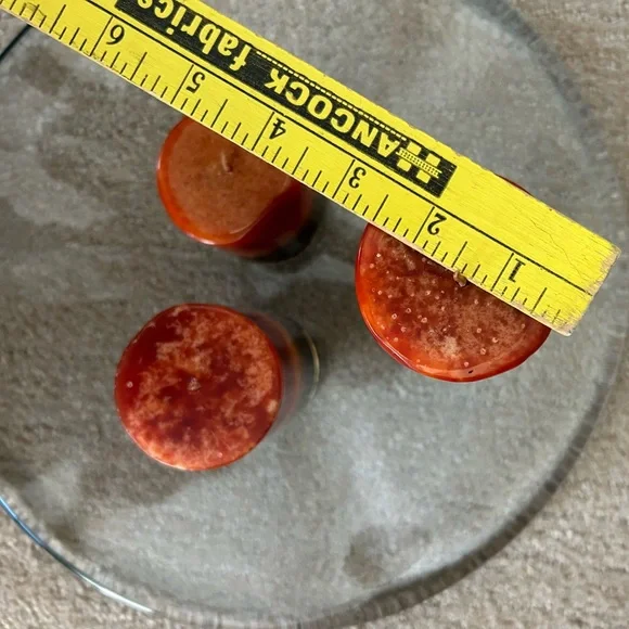 Warm Fall Colored Candle trio. SUPER FAST SHIPPING - Picture 8 of 10